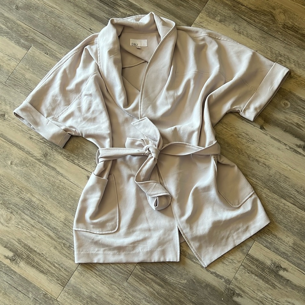 Short Sleeve Trench Style Coat